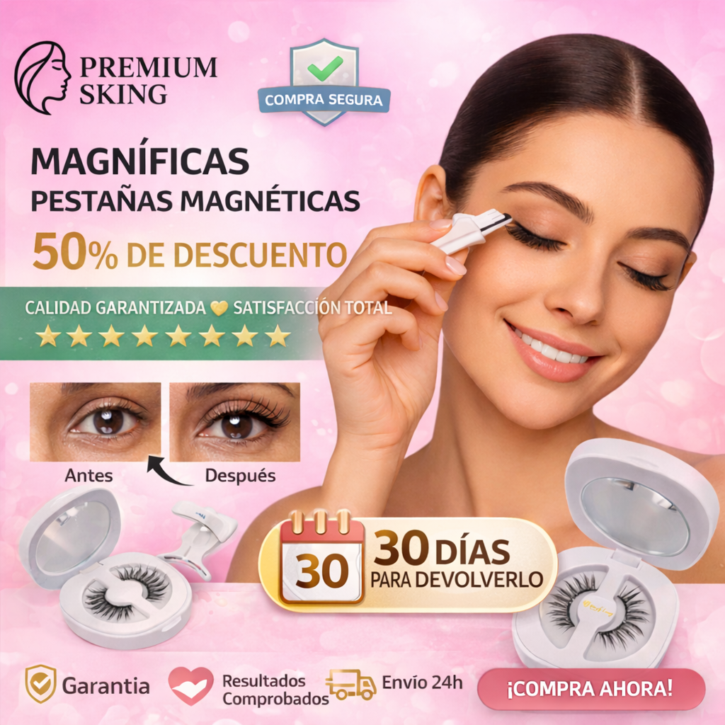 Pestañas Magnéticas 50% DE DESCUENTO